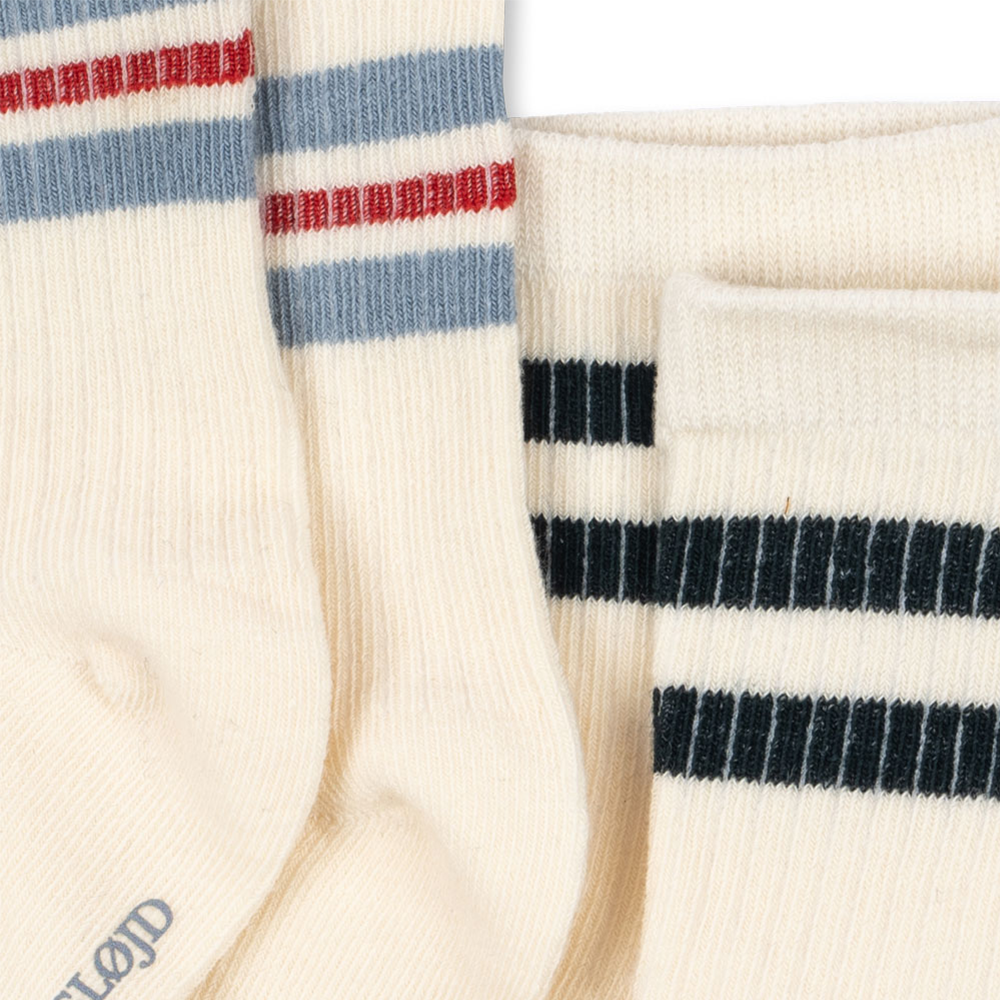 Konges Sløjd Socken 2er Pack 'Act' Optic White
