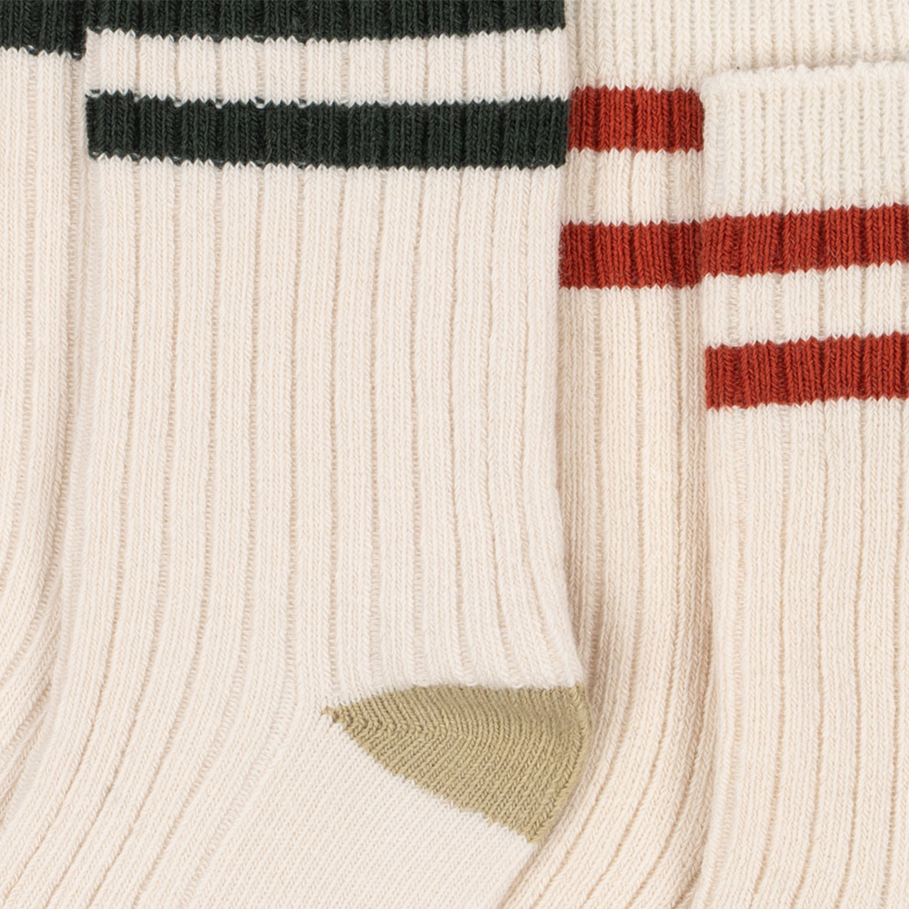 Konges Sløjd Socken 2er Pack Green Stripe - Online MY SNOWFLAKE