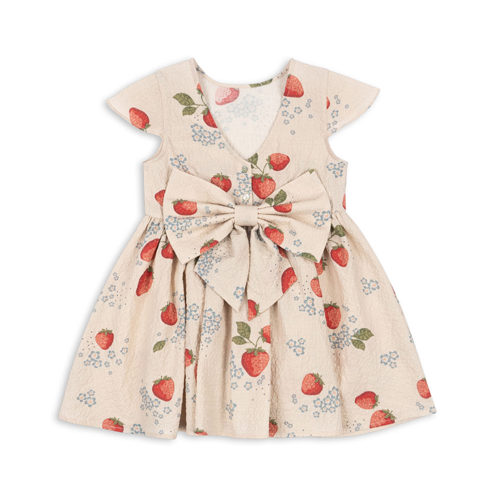 Konges Sløjd Summer Dress 'Ava Bow' Marmalade Sun