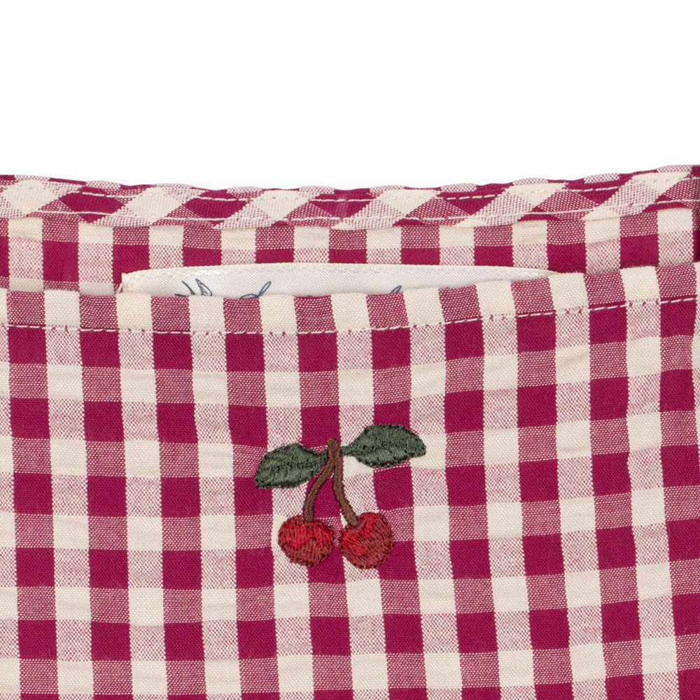 Robe d'été Konges Sløjd 'Isotta' à carreaux framboise