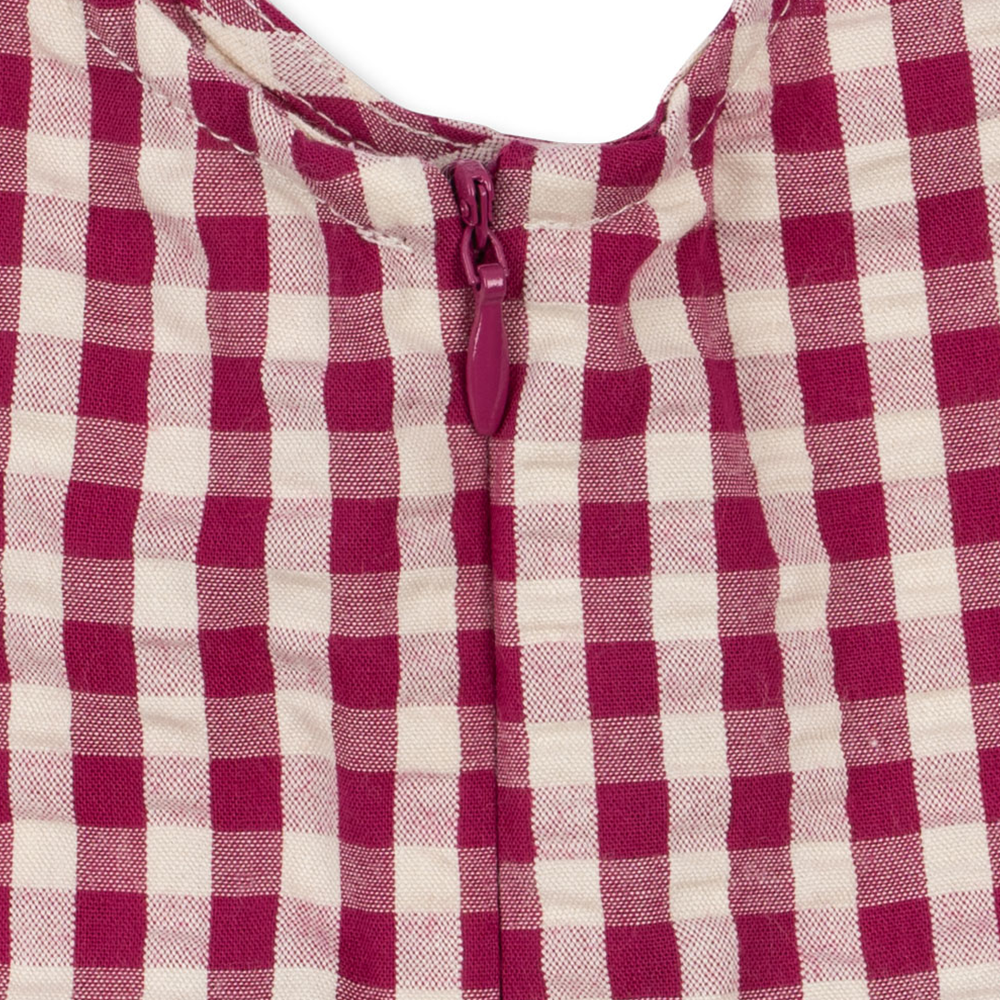 Robe d'été Konges Sløjd 'Isotta' à carreaux framboise