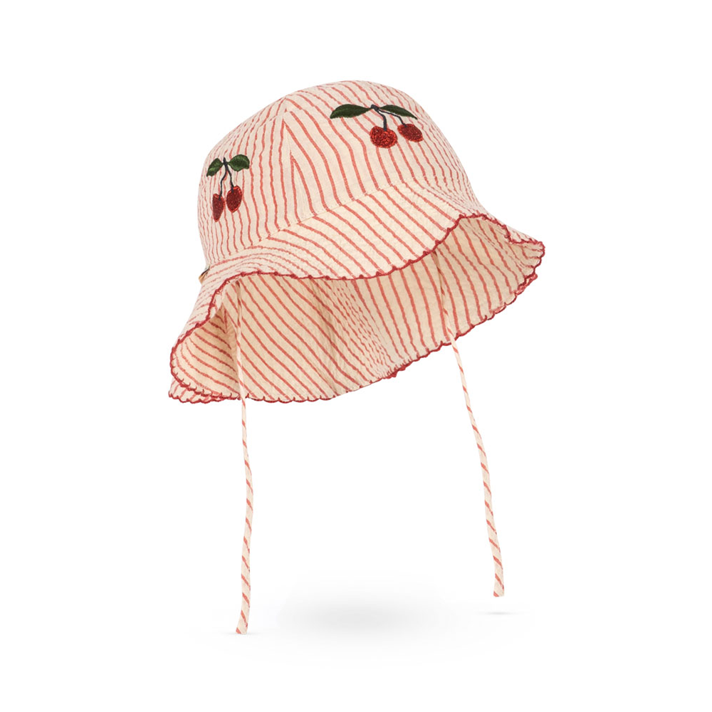 Konges Sløjd Seersucker Sun Hat 'Ellie' Amour Stripe
