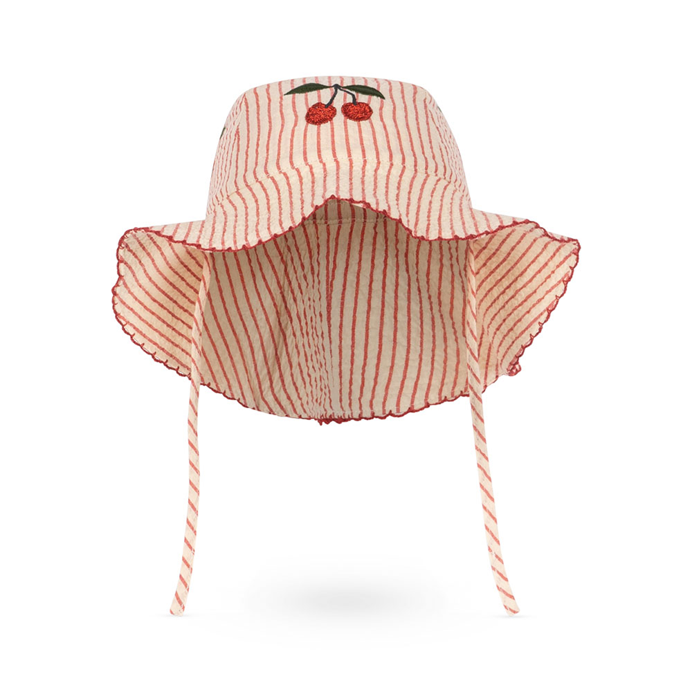 Konges Sløjd Seersucker Sun Hat 'Ellie' Amour Stripe