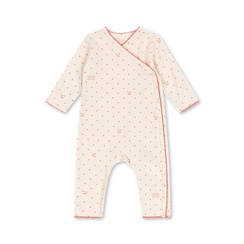Konges Sløjd Newborn Strampler 'Basic' Cherry Dot Rose