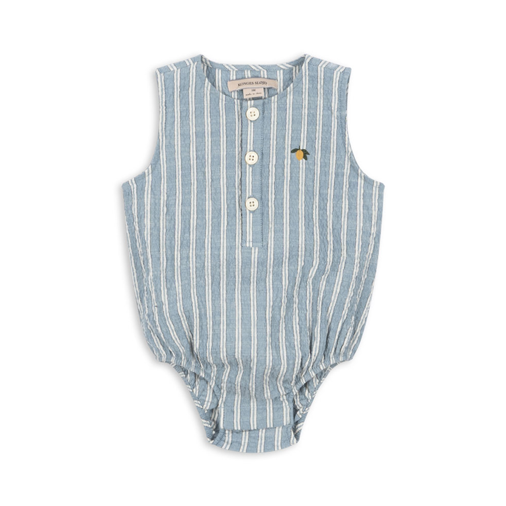 Konges Sløjd Strampler 'Elliot' Trio Bleu Stripe