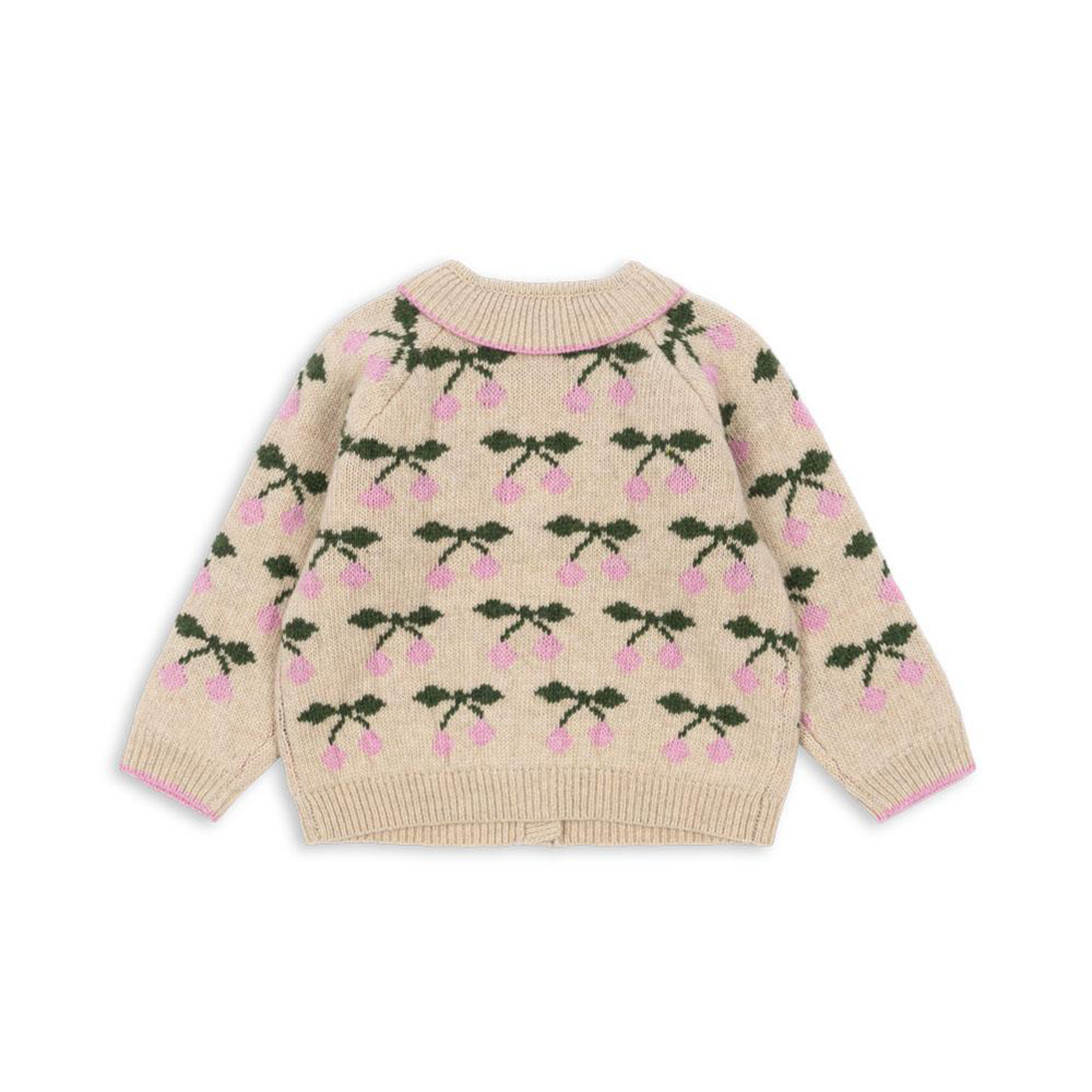Konges Sløjd Gilet en tricot « Belou » Cerise