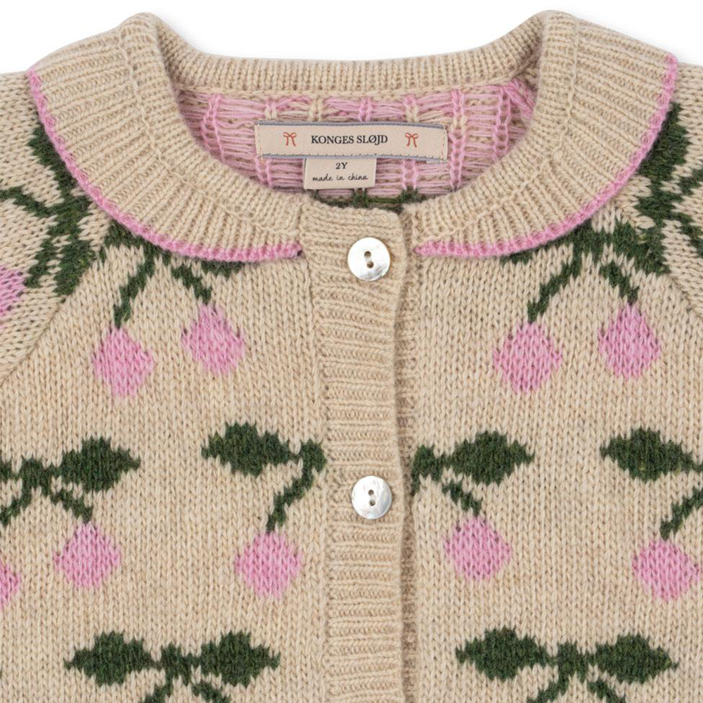 Konges Sløjd Gilet en tricot « Belou » Cerise