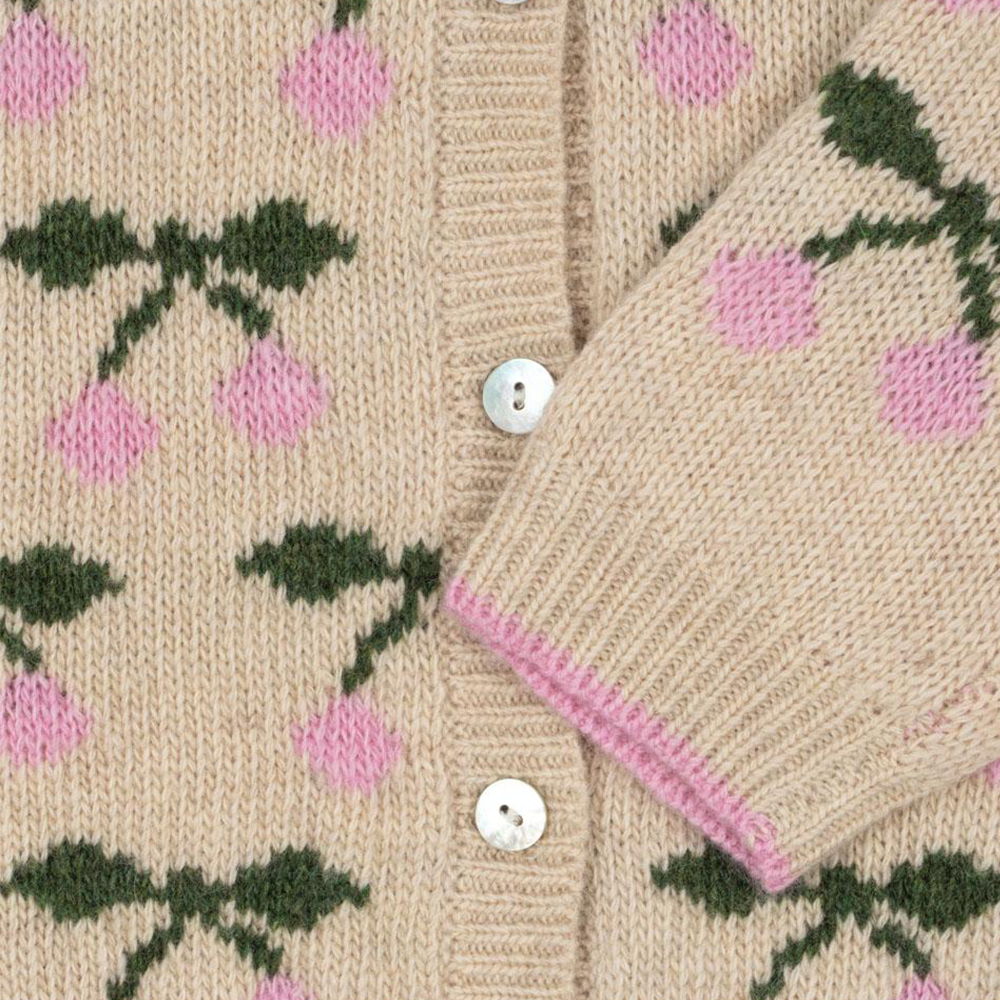 Konges Sløjd Gilet en tricot « Belou » Cerise