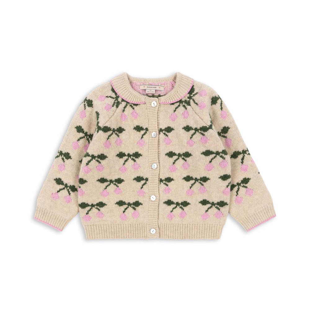 Konges Sløjd Gilet en tricot « Belou » Cerise