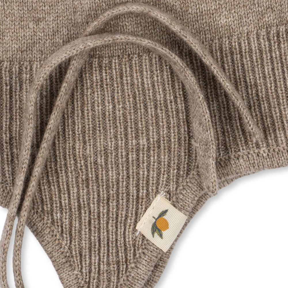 Konges Sløjd Strickmütze 'Mattou' Light Brown