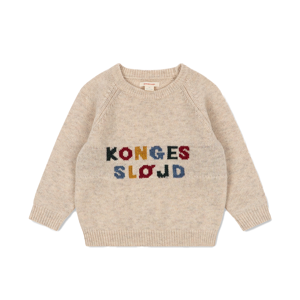 Konges Sløjd Pull en tricot 'Billie' écru