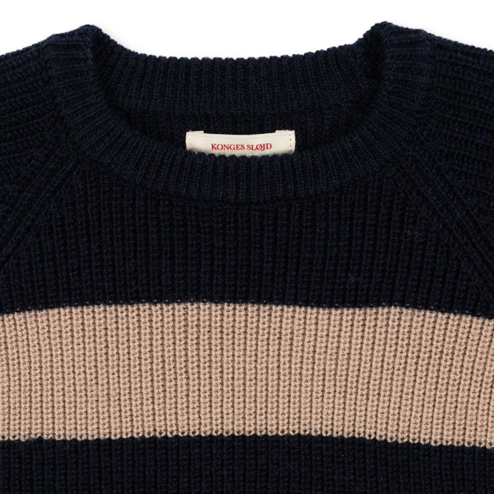 Konges Sløjd Knitted Sweater 'Vitum' Blue Stripe