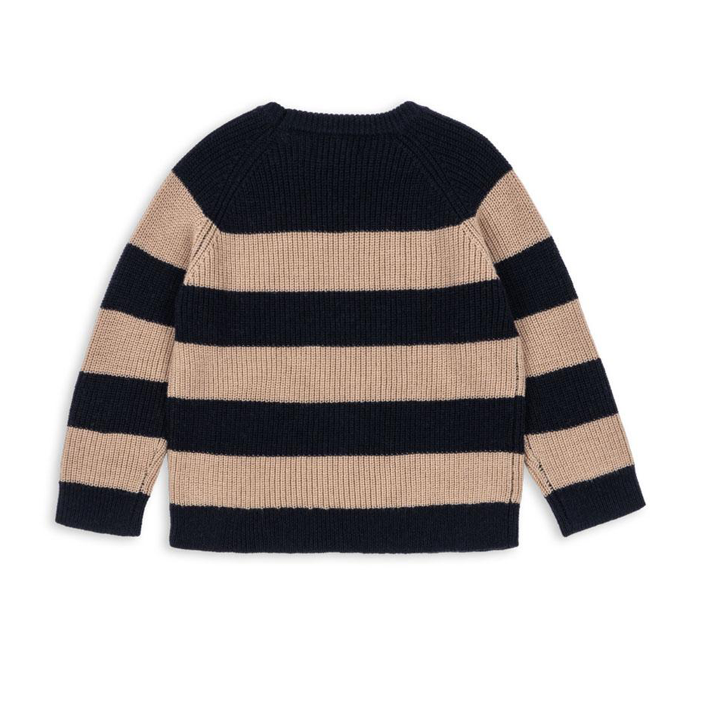 Konges Sløjd Knitted Sweater 'Vitum' Blue Stripe