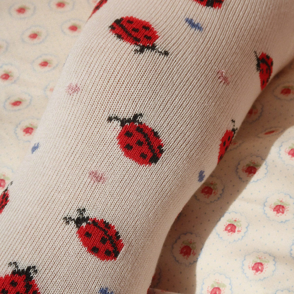 Konges Sløjd Tights 2-pack 'Jacquard' Ladybug