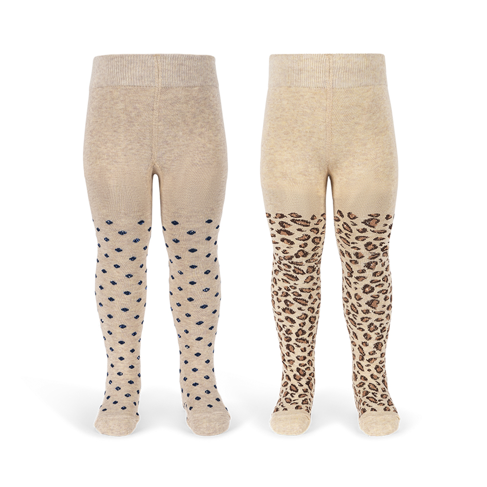 Konges Sløjd Lurex Strumpfhose 2er Pack 'Jacquard' Leo and Dot Glitter - Online MY SNOWFLAKE