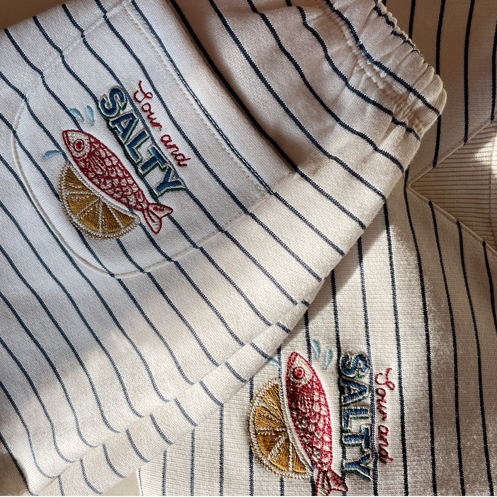 Sweat-shirt Konges Sløjd 'Amio' Captains Blue/Antique White