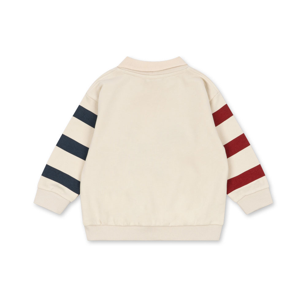 Konges Sløjd Polo Sweatshirt 'Spotty' Brown Rice - Online MY SNOWFLAKE