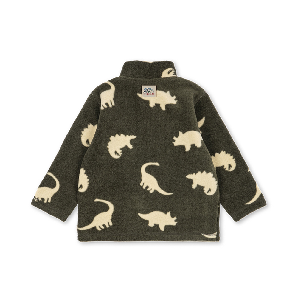 Konges Sløjd Sweat-shirt polaire zippé 'Tavi' Silhouette dinosaure