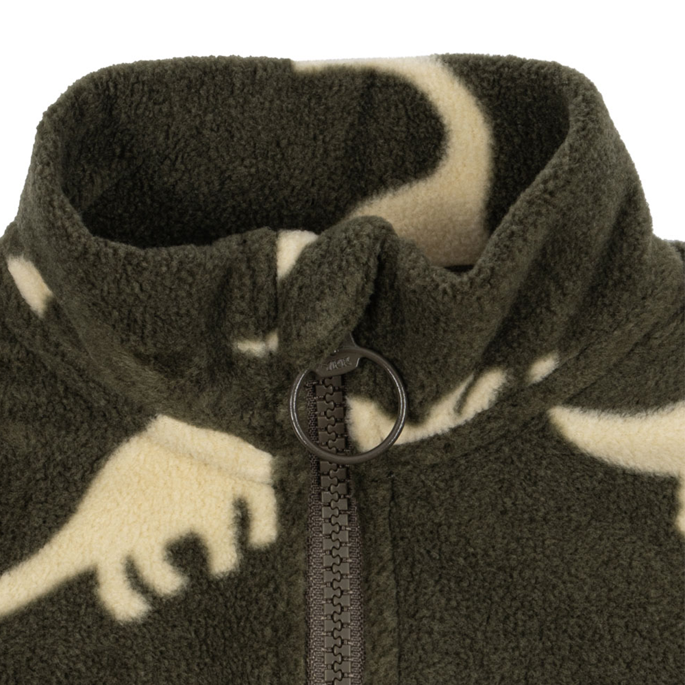 Konges Sløjd Sweat-shirt polaire zippé 'Tavi' Silhouette dinosaure
