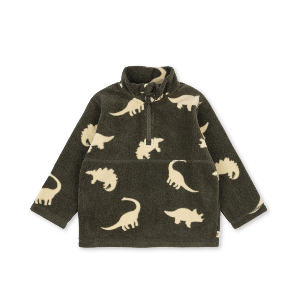Konges Sløjd Sweat-shirt polaire zippé 'Tavi' Silhouette dinosaure