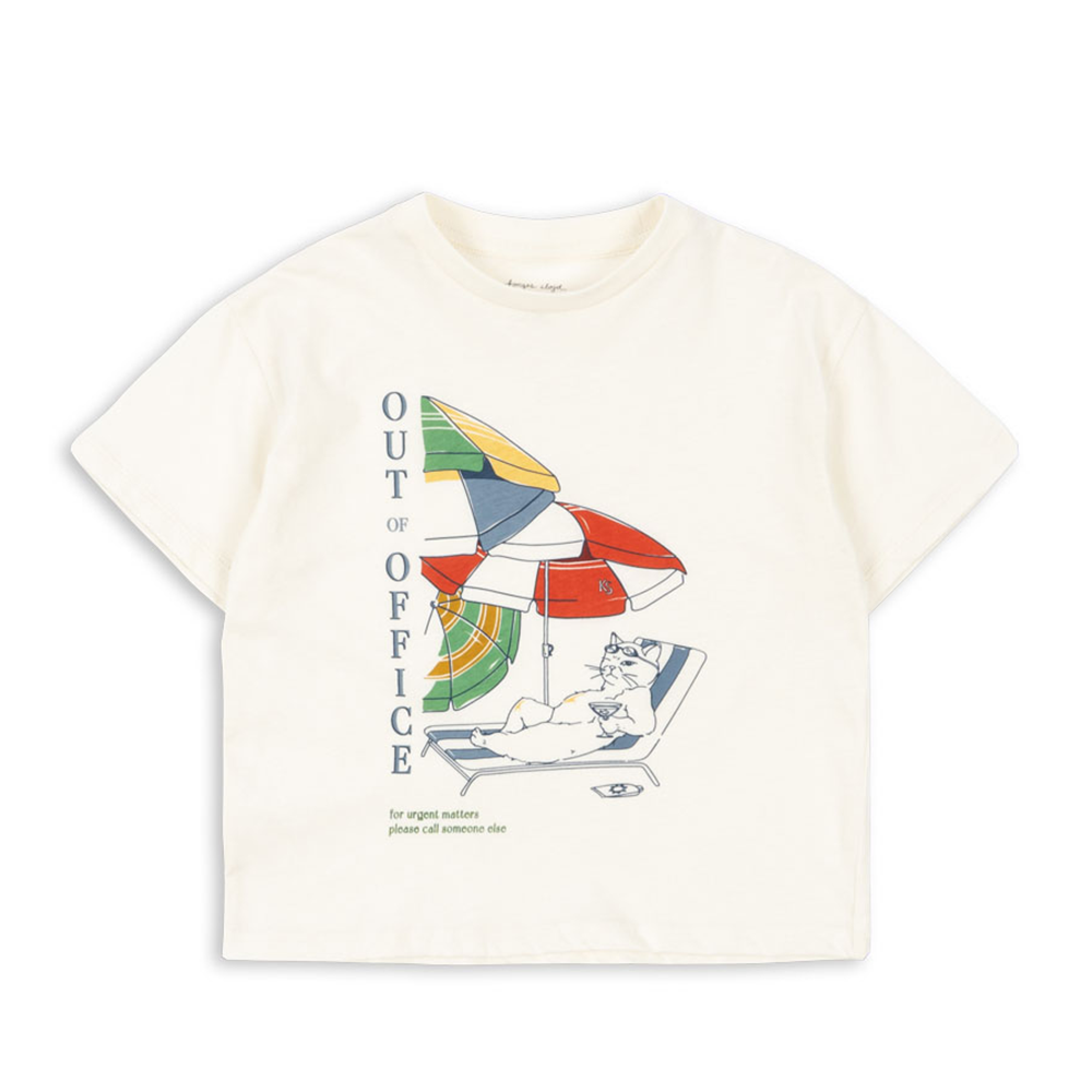 T-shirt Konges Sløjd « Famo » blanc antique