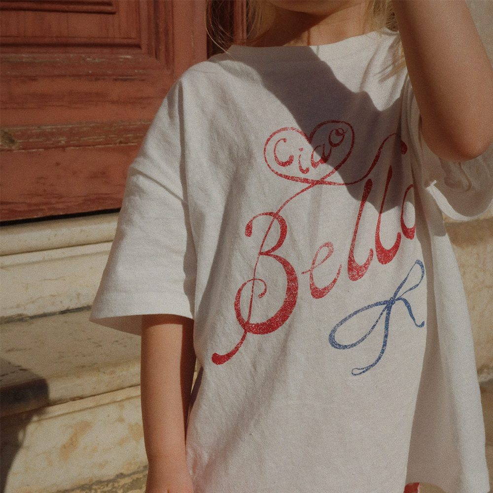 Konges Sløjd T-shirt « RHW X KS » Bella blanc antique