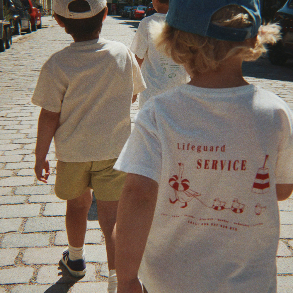 Konges Sløjd T-Shirt 'Era' Off White/Lifeguard Service