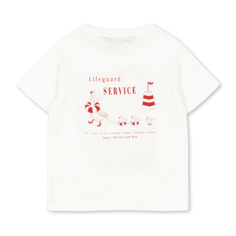 Konges Sløjd T-Shirt 'Era' Off White/Lifeguard Service