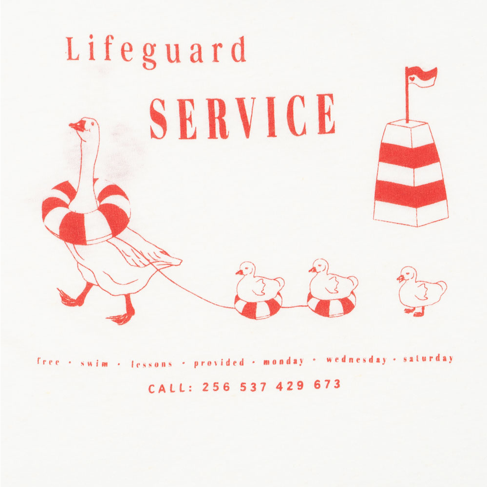 Konges Sløjd T-Shirt 'Era' Off White/Lifeguard Service