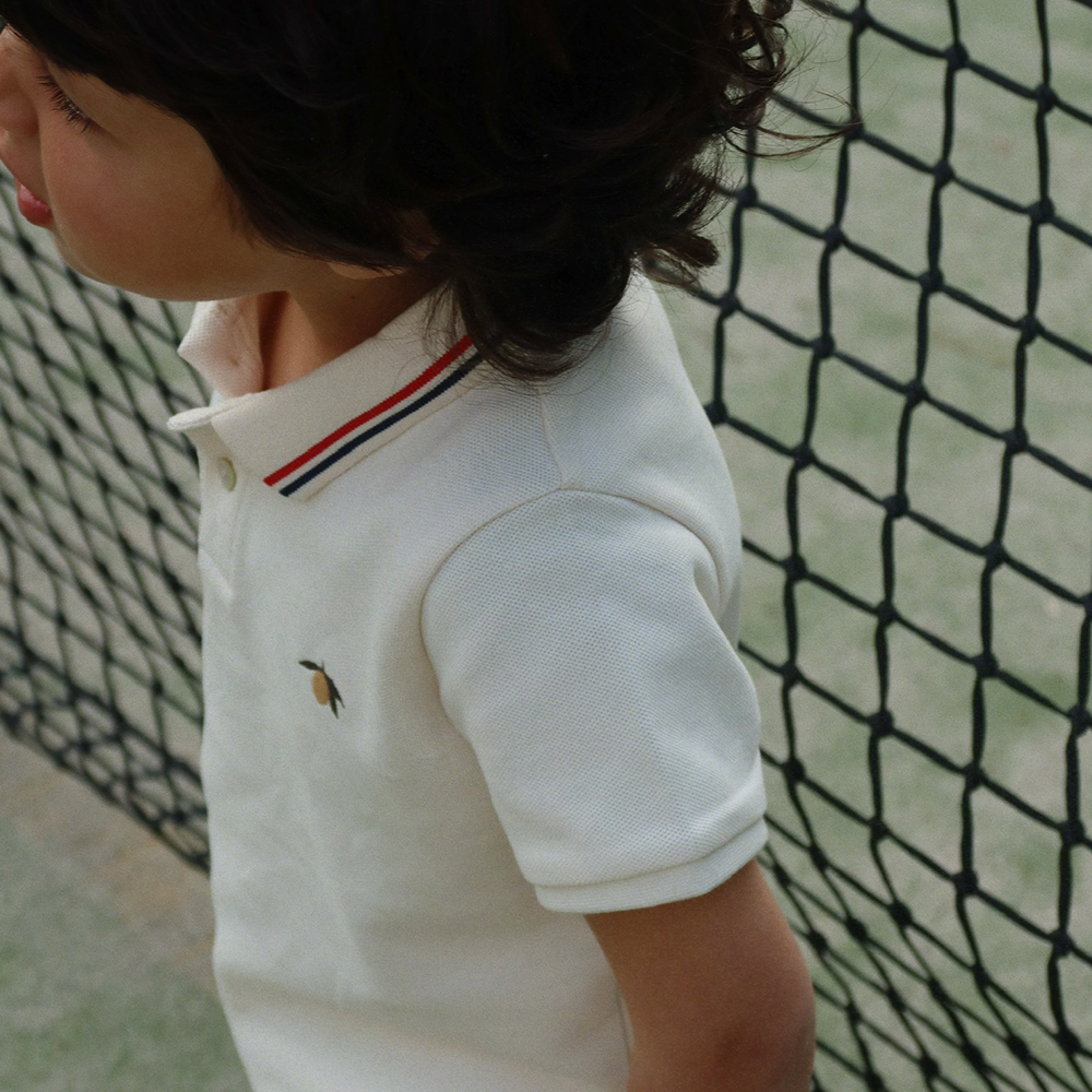 Konges Sløjd Polo Shirt 'Florian' Antique White