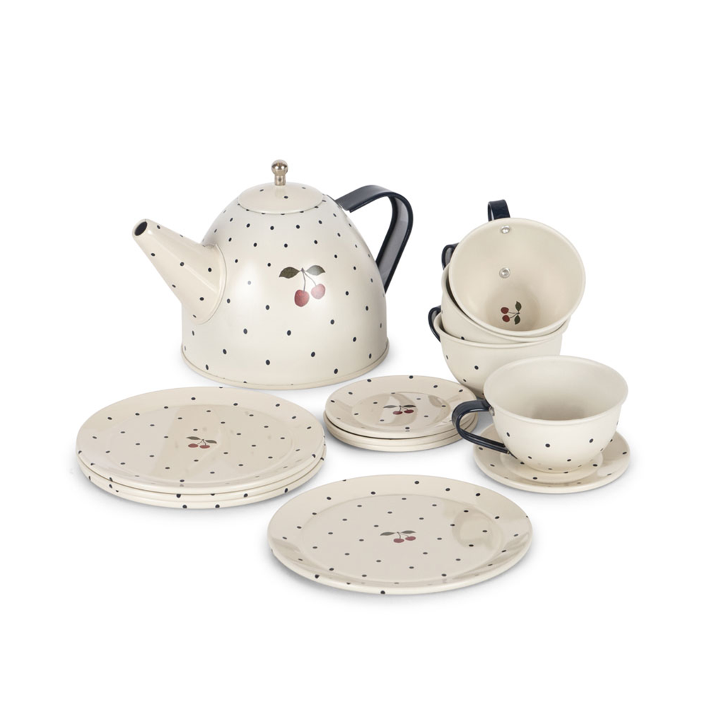 Konges Sløjd Teeset 'Tea Party' Blue Dot - Online MY SNOWFLAKE
