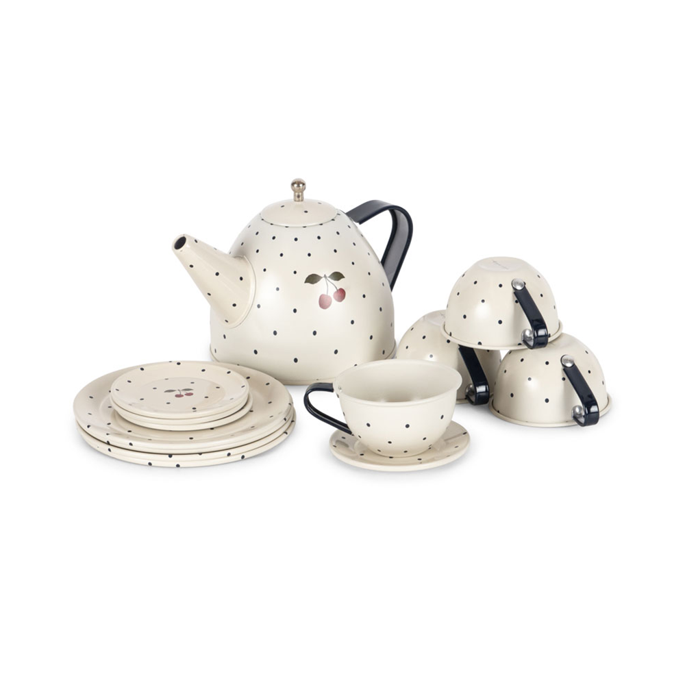 Konges Sløjd Teeset 'Tea Party' Blue Dot - Online MY SNOWFLAKE