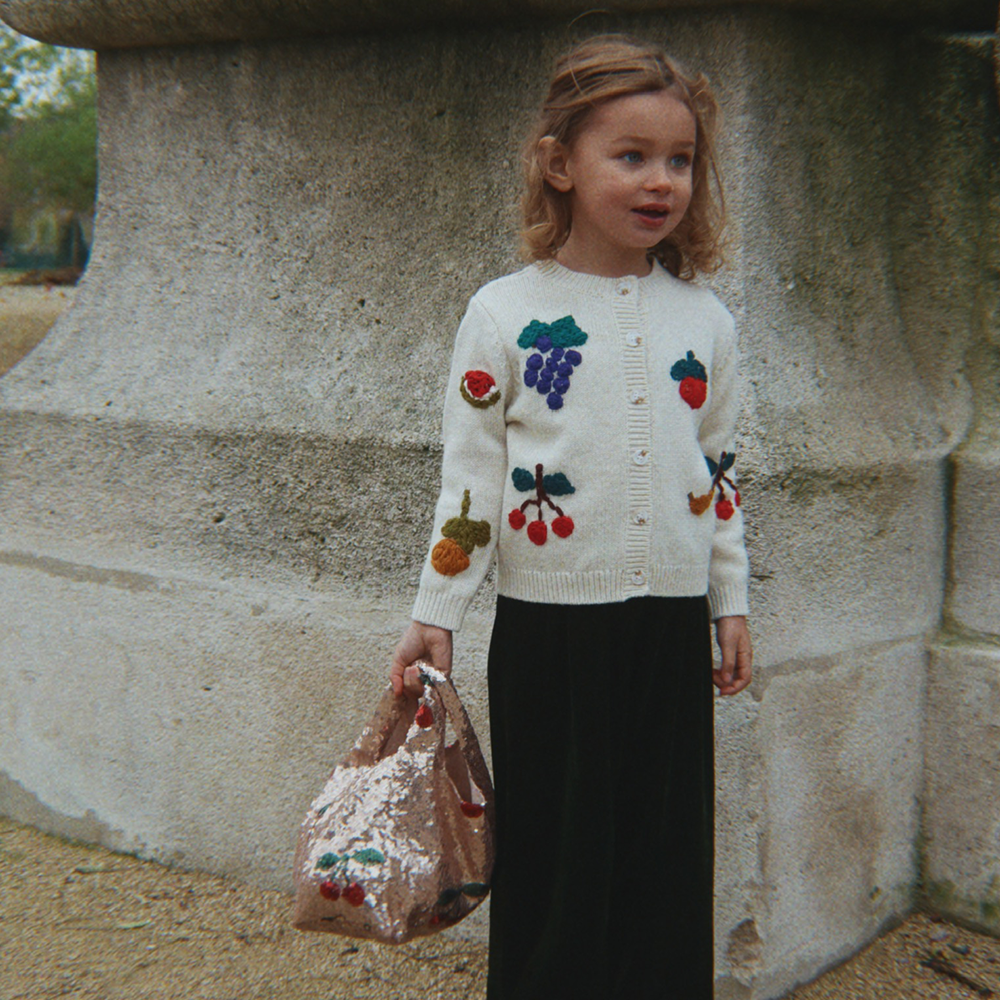 Konges Sløjd Sequin Tote Bag 'Starla' Ma Grande Cerise Blush