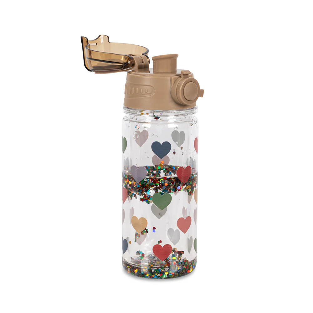 Konges Sløjd Glitzer Trinkflasche Bon Coeur Colore