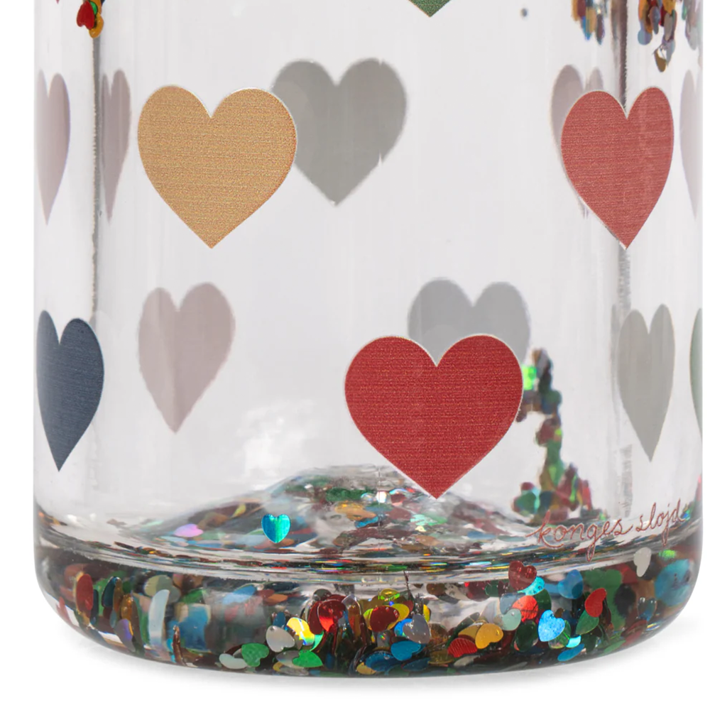 Konges Sløjd Glitzer Trinkflasche Bon Coeur Colore