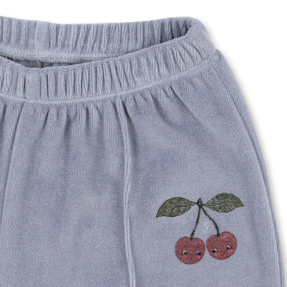 Konges Sløjd Samt-Sweatpants 'Wally' Tradewinds - Online MY SNOWFLAKE