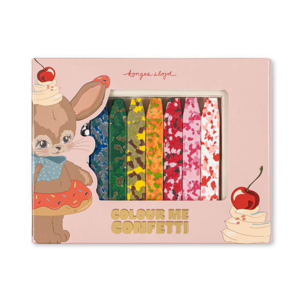 Konges Sløjd Crayons 'Confetti' Bunny