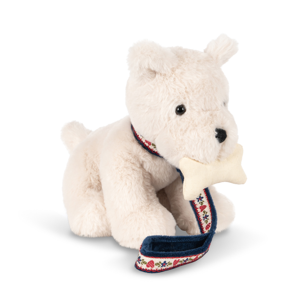 Konges Sløjd Plush Toy Puppy with Bag 'Terry Puppy' Coeur Coloré