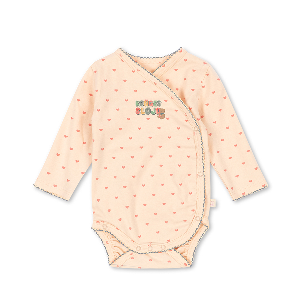 Konges Sløjd Newborn Wickelbody 'Basic' Teddy Coeur - Online MY SNOWFLAKE