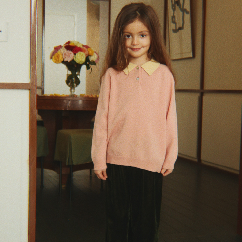 Konges Sløjd Polo Strickpullover 'Basi' Mellow Rose - Online MY SNOWFLAKE