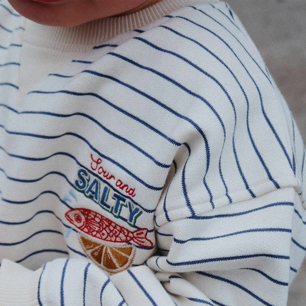 Sweat-shirt Konges Sløjd 'Amio' Captains Blue/Antique White