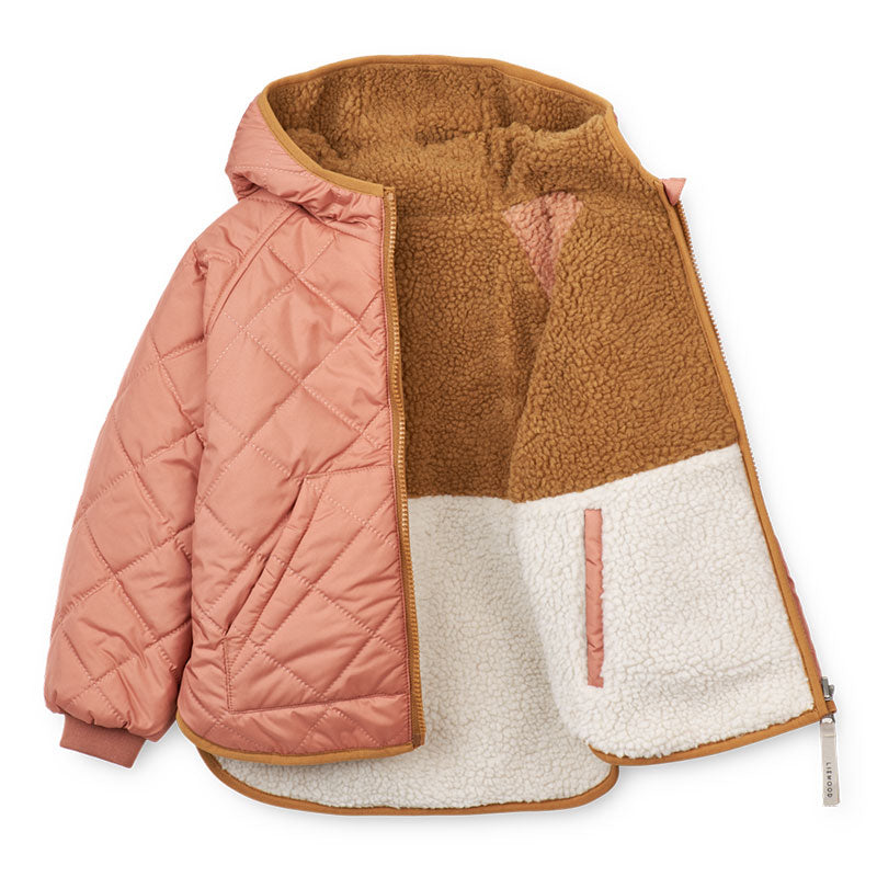 Liewood – Wendbare Thermojacke "Jackson" gesteppt in schönen Rosa Tönen "Tuscany Rose Mix"