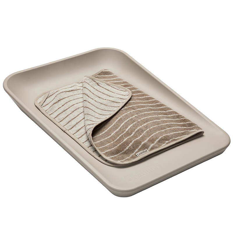 Leander  Matty Topper Bio-Baumwolle 'Woodland' für Wickelkissen  Cappuccino