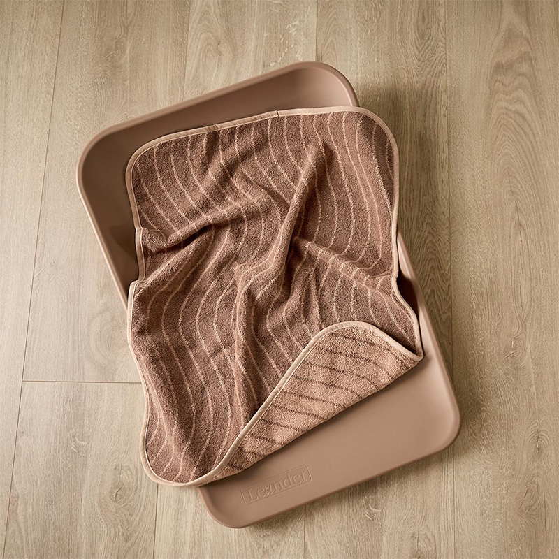 Leander  Matty Topper Bio-Baumwolle 'Woodland' für Wickelkissen Clay