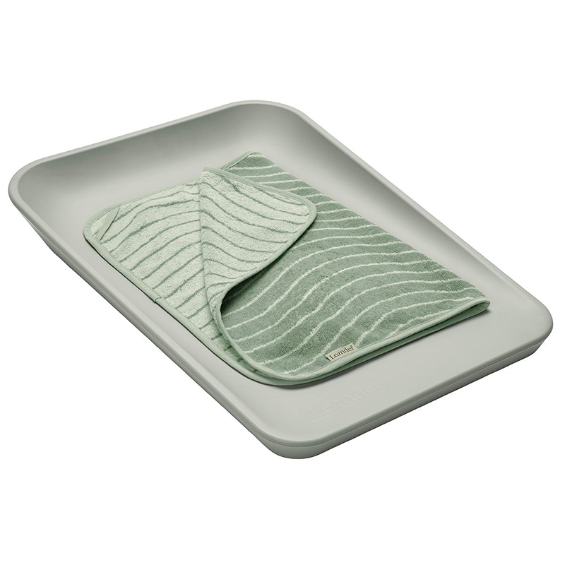 Leander  Matty Topper Bio-Baumwolle 'Woodland' für Wickelkissen  Sage Green