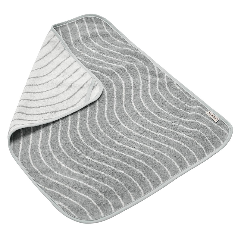 Leander  Matty Topper Bio-Baumwolle 'Woodland' für Wickelkissen  Cool Grey