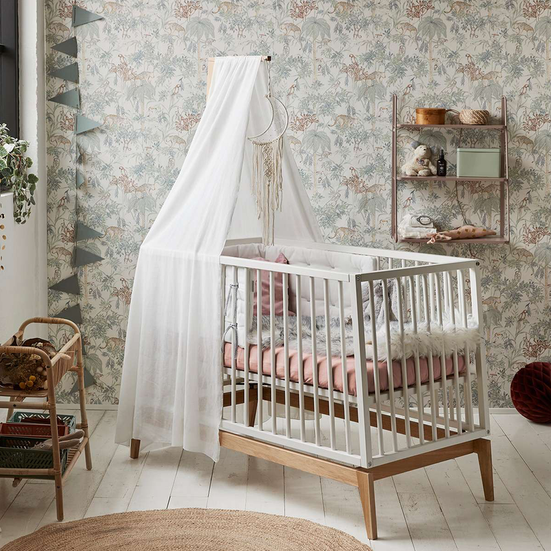 Leander  Fixleintuch Bio-Baumwolle 2er-Pack Juniorbett 60 x 140 cm   Wood Rose