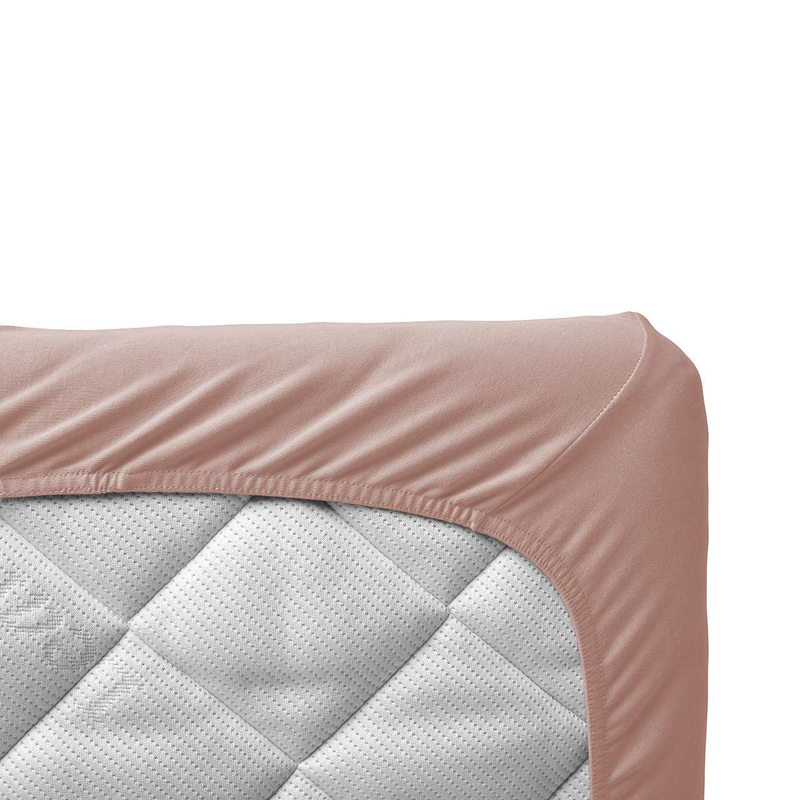 Leander  Fixleintuch Bio-Baumwolle 2er-Pack Juniorbett 60 x 140 cm   Wood Rose