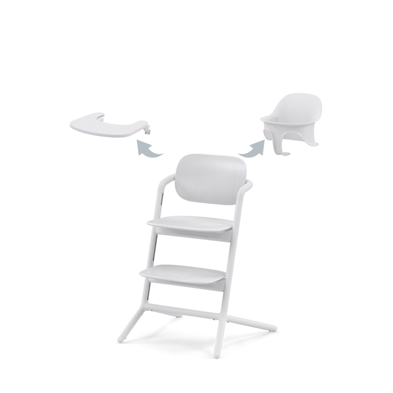Cybex Lemo Hochstuhl 3-in-1 in der Farbe All White