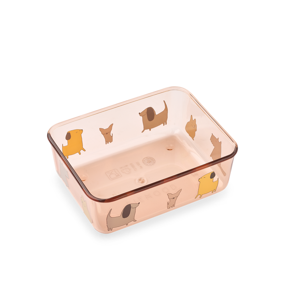 Liewood  Kinder Snackbox 'Ako' Cats and Dogs/Sandy